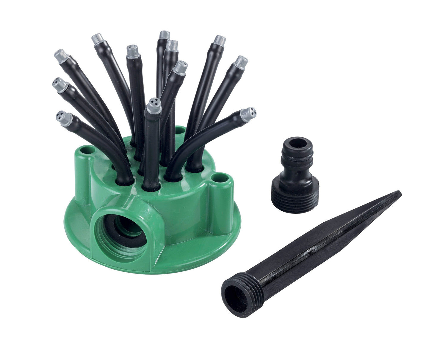 Rasensprinkler mit 12 flexible Arme